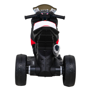 Motor BMW HP4 na akumulator dla dzieci Czerwony + 3 Koła + LED + MP3 USB + Ekoskóra